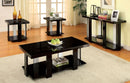 LAKOTI I Black 3 Pc. Table Set, Black - Star USA Furniture Inc