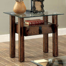 PENNY Medium Weathered Oak End Table - Star USA Furniture Inc