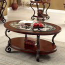 MAY Brown Cherry Coffee Table - Star USA Furniture Inc