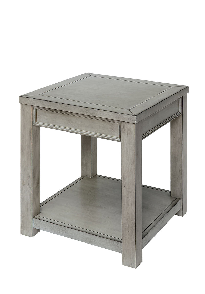Meadow Antique White End Table