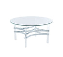 Tirso Chrome Round Coffee Table - Star USA Furniture Inc