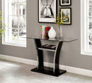 Staten Glossy Black/Chrome Sofa Table - Star USA Furniture Inc