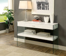 Raya White Sofa Table, White - Star USA Furniture Inc