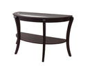 Finley Espresso Semi-Oval Coffee Table - Star USA Furniture Inc