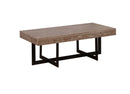 Sawyer Gray Wash/Sand Black Coffee Table - Star USA Furniture Inc