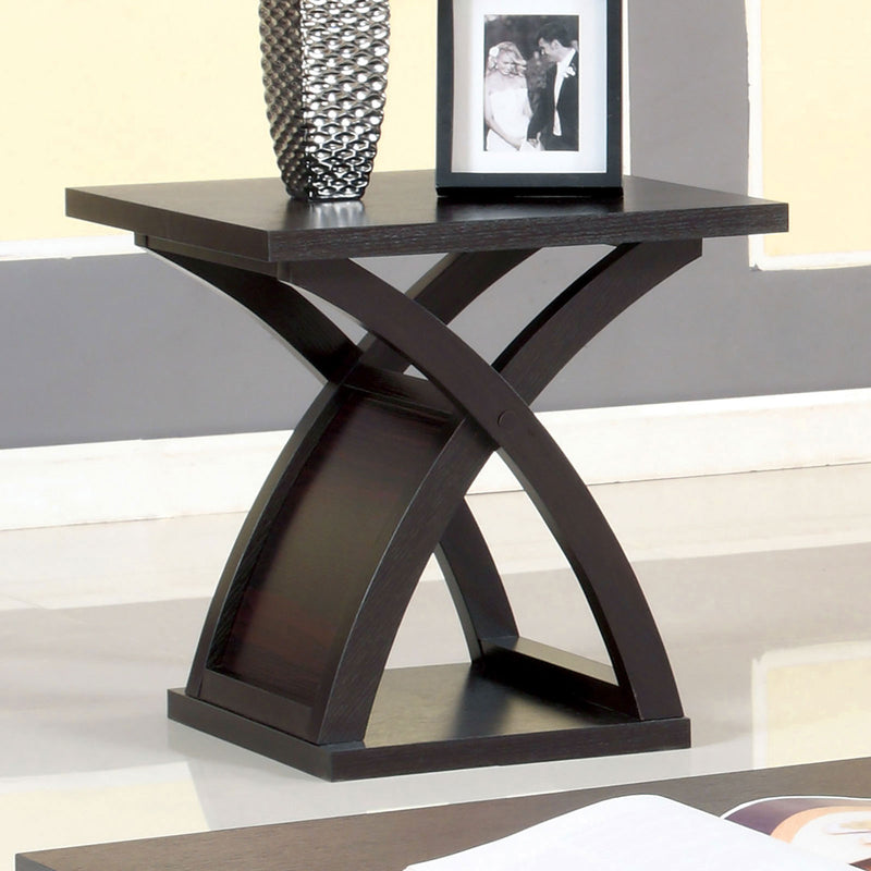 Arkley Espresso End Table - Star USA Furniture Inc