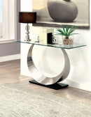 ORLA II Satin Plated/Black Sofa Table - Star USA Furniture Inc