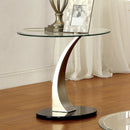 VALO Satin Plated/Black End Table - Star USA Furniture Inc