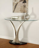 VALO Satin Plated/Black Sofa Table - Star USA Furniture Inc