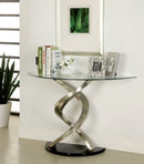 NOVA Satin Plated/Black Sofa Table - Star USA Furniture Inc