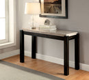 GLADSTONE III Dark Walnut/Ivory Sofa Table - Star USA Furniture Inc