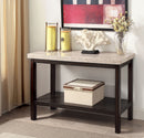 Calgary Dark Walnut/Ivory Sofa Table - Star USA Furniture Inc