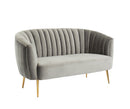 Dionne Gray Love Seat, Gray - Star USA Furniture Inc