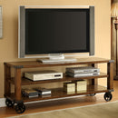 BROADUS II Dark Oak 60" TV Console - Star USA Furniture Inc