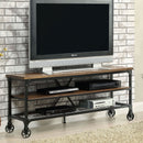 VENTURA II Medium Oak 54" TV Stand - Star USA Furniture Inc