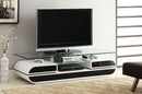 Evos Black/White 63" TV Console - Star USA Furniture Inc