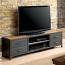Galway Sand Black/Natural Tone 72" TV Stand - Star USA Furniture Inc