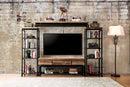 Kebbyll Antique Black/Natural Tone 4 Pc. Set (TV + 2 PC + BR) - Star USA Furniture Inc