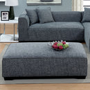 JAYLENE Gray Ottoman - Star USA Furniture Inc