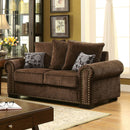 RYDEL Brown Love Seat - Star USA Furniture Inc
