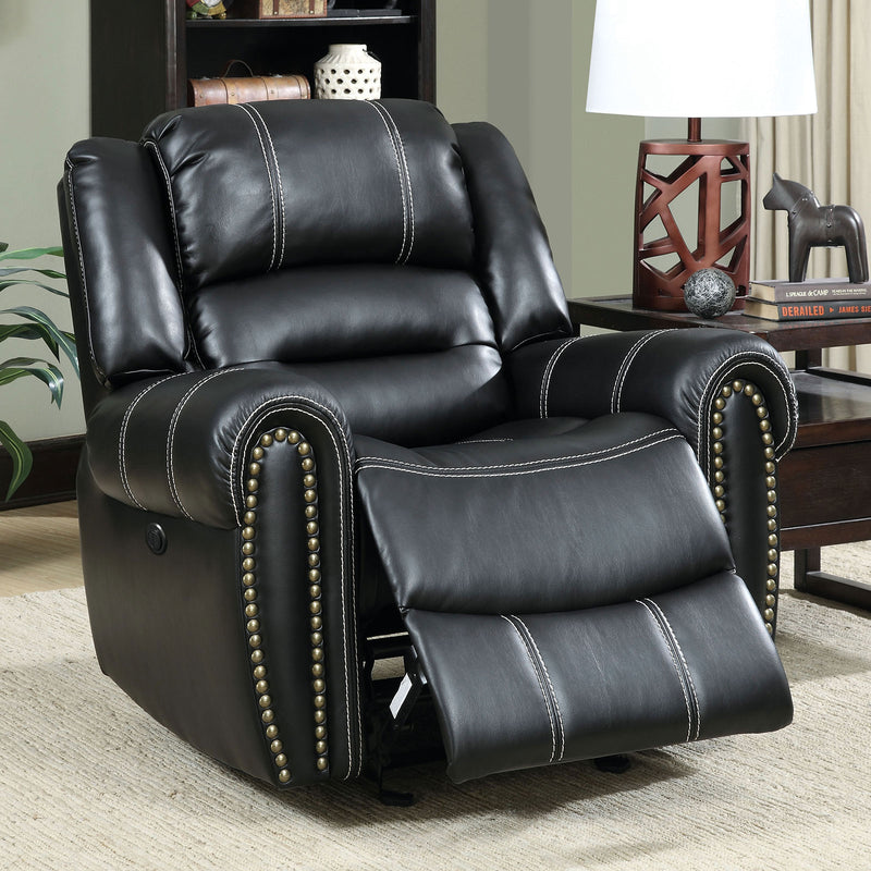 FREDERICK Black Power Chair - Star USA Furniture Inc