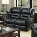 FREDERICK Black Love Seat - Star USA Furniture Inc