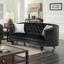 Manuela Black Love Seat, Black - Star USA Furniture Inc