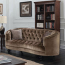 Manuela Brown Love Seat, Brown - Star USA Furniture Inc