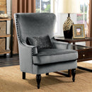 Manuela Dark Gray Chair, Gray - Star USA Furniture Inc