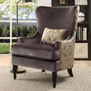 Sandra Dark Gray/Gold Accent Chair - Star USA Furniture Inc