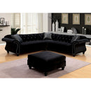 JOLANDA II Black Sectional, Black - Star USA Furniture Inc