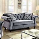JOLANDA Gray Love Seat - Star USA Furniture Inc
