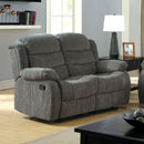 MILLVILLE Gray Love Seat w/ 2 Recliners - Star USA Furniture Inc