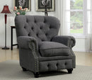 STANFORD Gray Chair, Gray - Star USA Furniture Inc