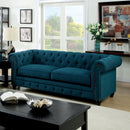 STANFORD Dark Teal Sofa, Dark Teal - Star USA Furniture Inc