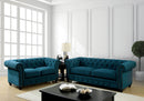 STANFORD Dark Teal Sofa + Love Seat - Star USA Furniture Inc
