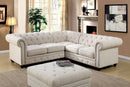 Stanford II Ivory Sectional, Ivory Fabric - Star USA Furniture Inc