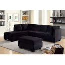 LOMMA Black Sectional, Black - Star USA Furniture Inc