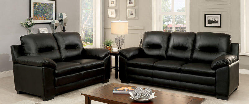 PARMA Black Sofa + Love Seat - Star USA Furniture Inc