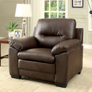PARMA Brown Single Chair, Brown - Star USA Furniture Inc