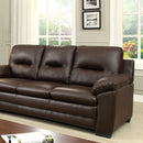 PARMA Brown Sofa, Brown Pu - Star USA Furniture Inc