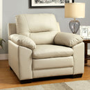 PARMA Warm Gray Single Chair, Ivory - Star USA Furniture Inc