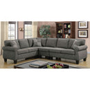 Rhian Dark Gray/Espresso Sectional - Star USA Furniture Inc