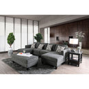 Lowry Gray Sectional w/ Ottoman - Star USA Furniture Inc