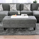 Lowry Gray Ottoman - Star USA Furniture Inc