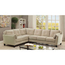 PEEVER II Beige Sectional, Beige (K/D) - Star USA Furniture Inc