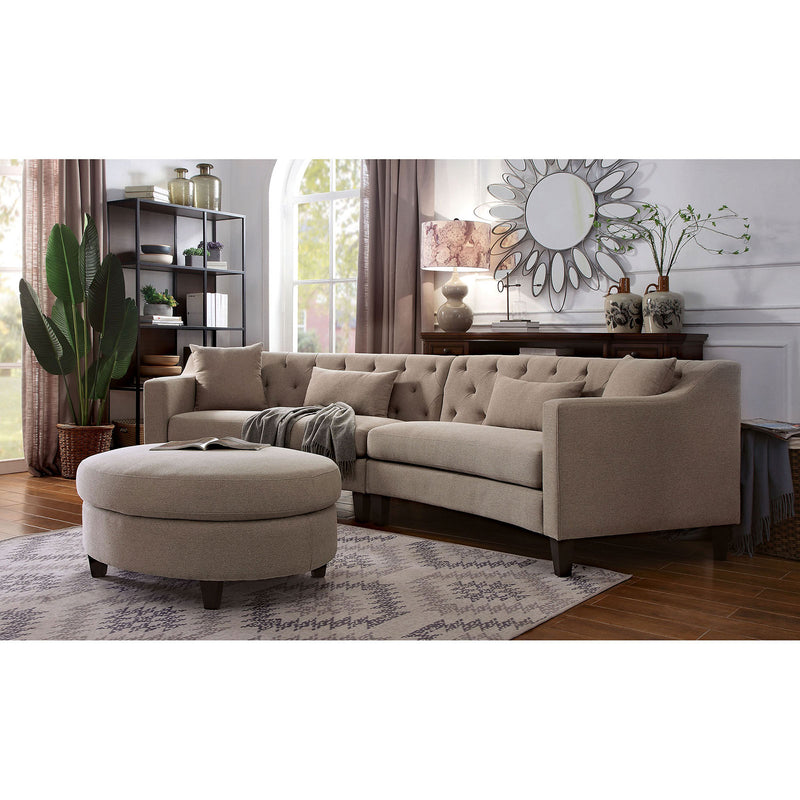 Sarin Taupe Sectional - Star USA Furniture Inc