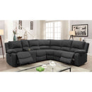 Monique Graphite Sectional w/ Console - Star USA Furniture Inc