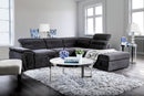 Felicity Dark Gray Sectional, Dark Gray - Star USA Furniture Inc