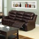 Berkshire Rustic Brown Sofa w/ 2 Recliners - Star USA Furniture Inc